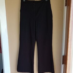Rachel Zoe Black Tailored Wide-Leg Trousers Wide Leg Work Office Pants Size 10